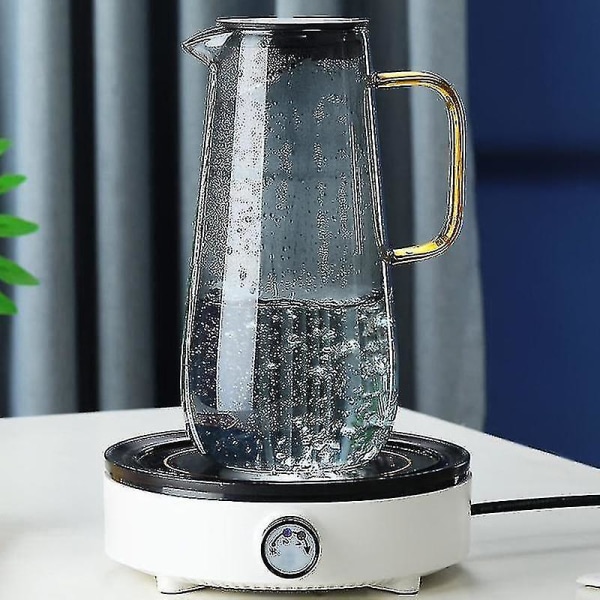 1600ml Nordic Style Värmebeständig Glas Vattenkokare Juice Kaffe Mjölk Kanna Filter Med Lock