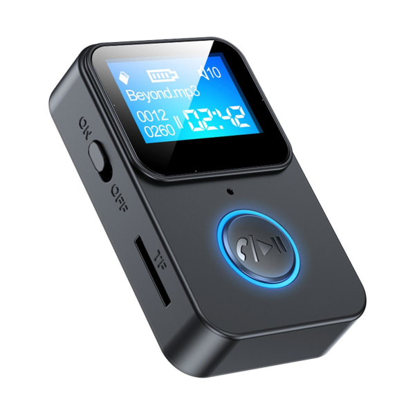 Ny Mp3-musikspelare mottagare Bluetooth 5.0-ljud med skärm bärbar intelligent brusreducering stödjer fjärrkamera