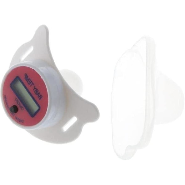 Termometer med hög noggrannhet LCD-skärm Nippelformad napp Bebisars uppvärmningsfebermätare Rosa/blå Digital för baby oral munslumpmässighet