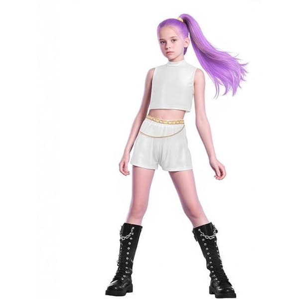 Demon Hunter K-POP Kostume Halloween 100CM Dame Børnekostume-02