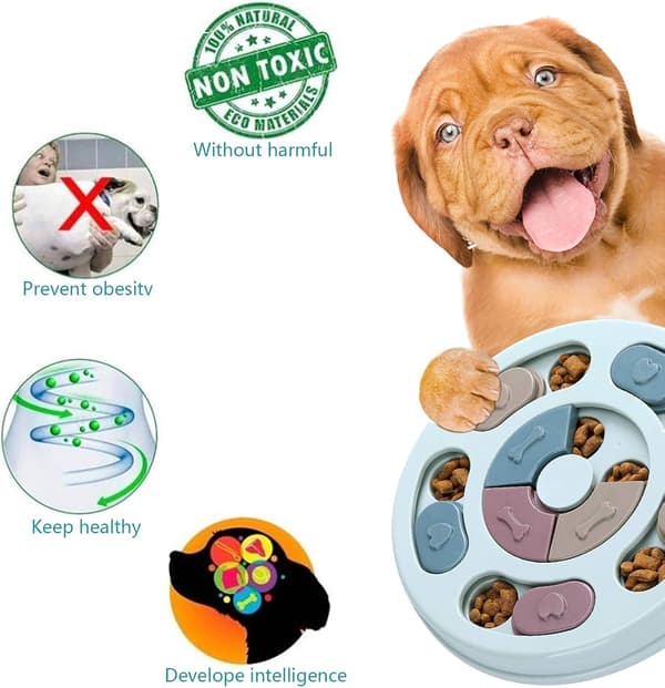 Hunde Puzzle Legetøj, Hunde Mad Puzzle Foder Legetøj til IQ Træning & Mig