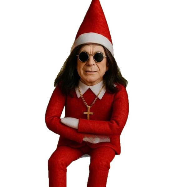 Oz Julälva Docka Prydnadsfigur Julklapp - Röd