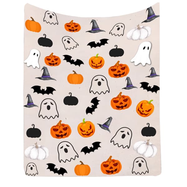 100CM x 150CM Halloween Tæppe, Perfekt til Sofaer og Senge til Fester - 42