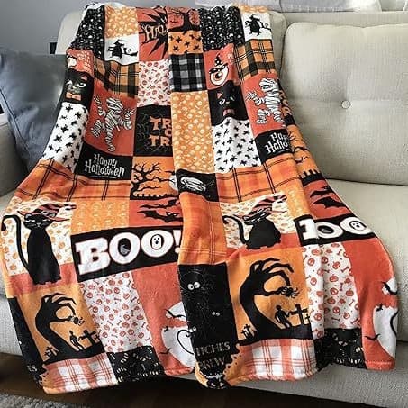150CM x 200CM Halloween-tæppe, perfekt til festsofaer-61