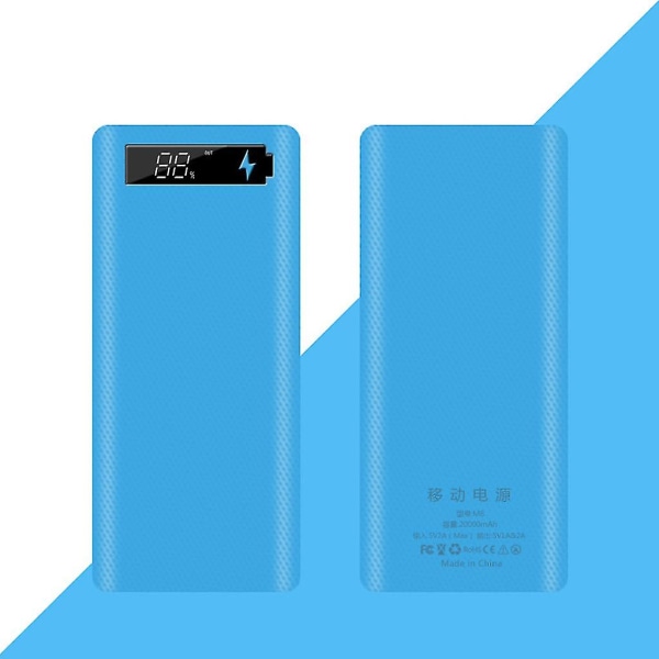 Lcd Display Diy 8x18650 Case Power Bank Shell Bärbar extern box utan batteri Powerbank Protector