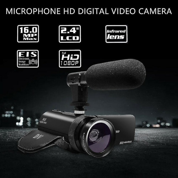 Videokamera Videokamera med mikrofon Videosky Fhd 1080p 16mp Vloggning  Youtube-kameror 16x digital zoom Videokamera Webbkamera-stil 4-(wanan) c723  | Fyndiq