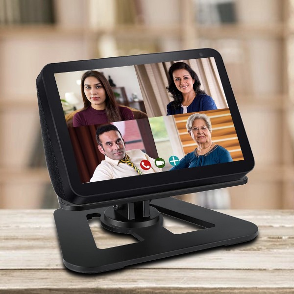 Högtalarstativ Kompatibelt Med Echo Show 8 Smart Högtalare Aluminiumlegering Hållare Fäste För Amazon Echo Show 8 Horisontell 360 Graders Rotation 24 Grader