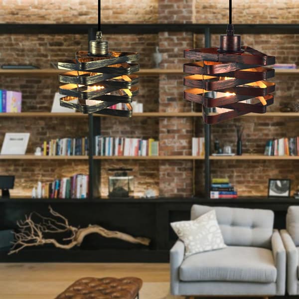 Kreativ stue retro industriel stil balkon trappe cha