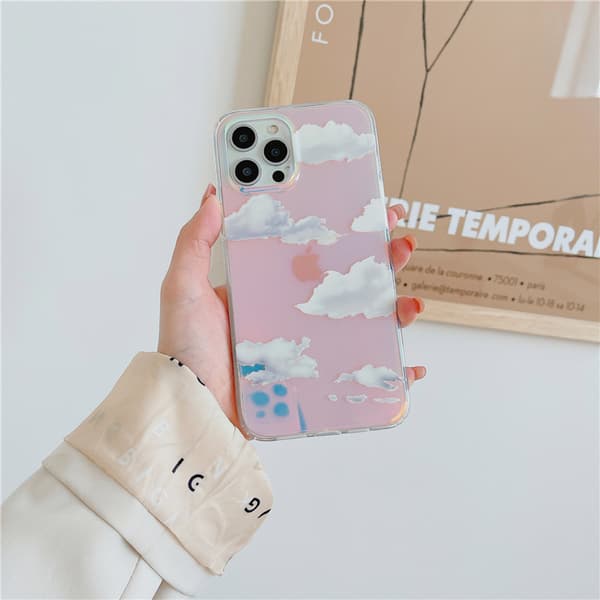 Søt klart krystalldesignet for iPhone 13 pro max-etui, støtsikker