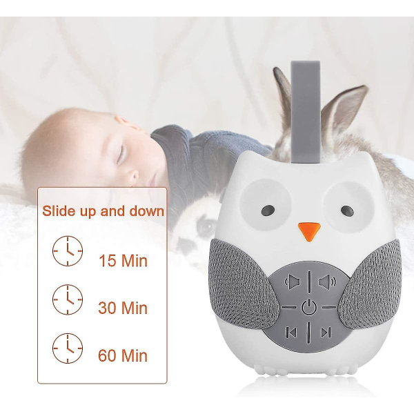 Uggla app nyfödd sömn hjälpmedel vitt brus spädbarn lockande sömn musikspelare