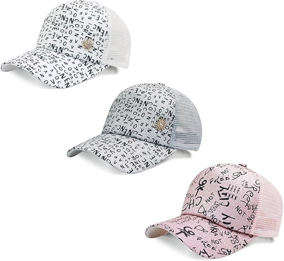 Damehatt Pustende Bling Baseballcaps Bokstavhatt, Justerbar S