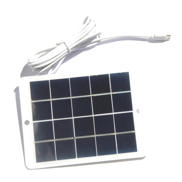 Utomhus solbatteri mikro USB laddare för mobiltelefon 3w 5v solpanelskort