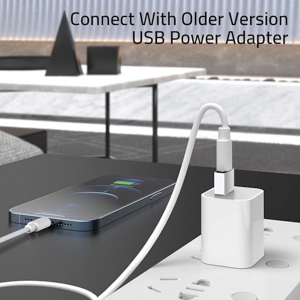 USB-C til USB Adapter 3-pak kompatibel med iPhone 13 12 Pro Max