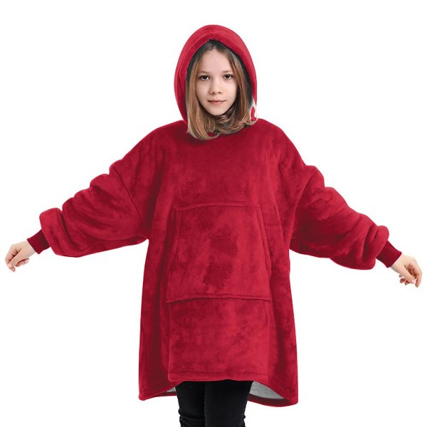 Filt Hoodie För Barn, Oversized Hoodie Sweatshirt Filt, Super