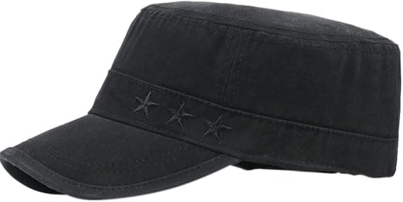 Herr Bomull Platt Topp Baseball Keps Twill Armé Militär H