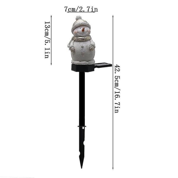 Snögubbe Solar LED Gräsmatta Lampa Utomhus Solar Julbelysning