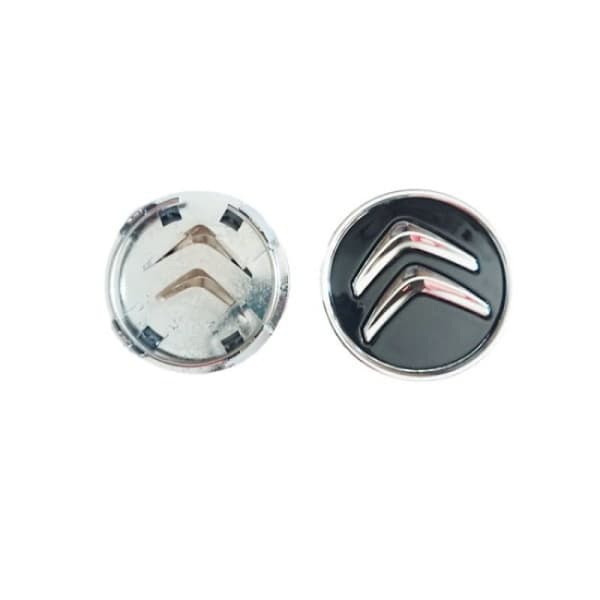 4-pack 60MM Centerkåpor Citroen Silver i en storlek