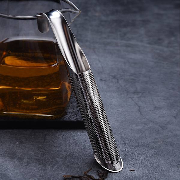 2 sæt Te-infuser Stick Pipe til Te-blad Infuser Fin Mask