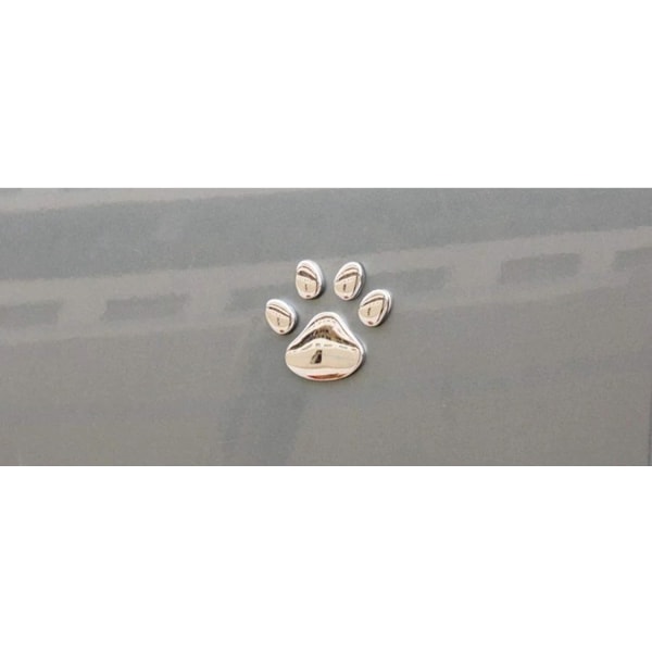 Bildekoration, 3D kreativa bilstickers, hundtassar, kattassar, björntassar, fotavtryck bilstickers, dekorativa stickers