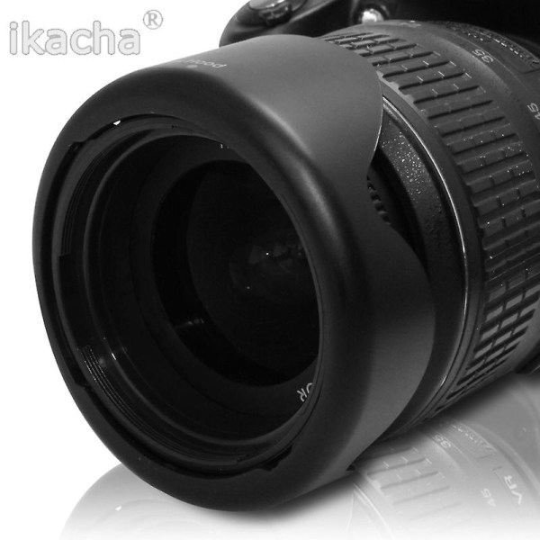 Pro 58 mm Vändbar Petal Flower motljusskydd för Canon Rebel 18-55 mm Stm-objektiv T5i T4i T3i T3 T2i Xsi kameraobjektiv
