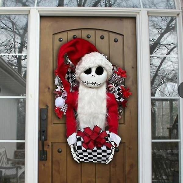 Jack Skellington Nightmare Bee Jul Julkrans Ytterdörr Hängande