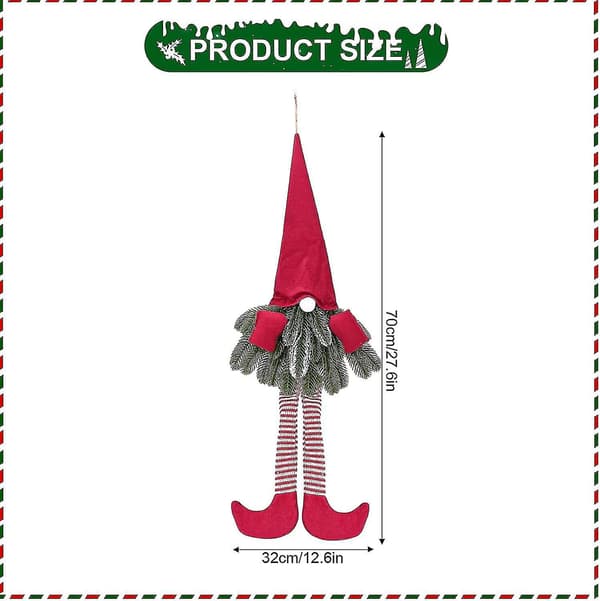 Julegnomepynt, 70 cm LED svensk gnome julenisse