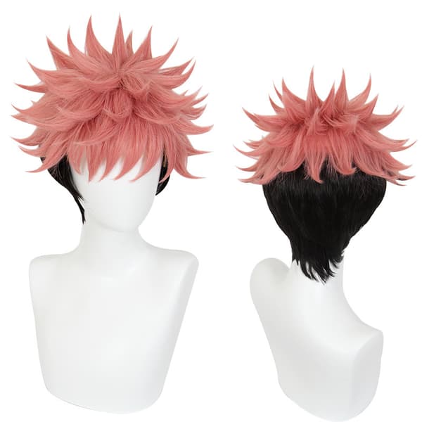 Anime Karaktär Cosplay, Tvåsidig Sukuna Gradient Anime Peruk