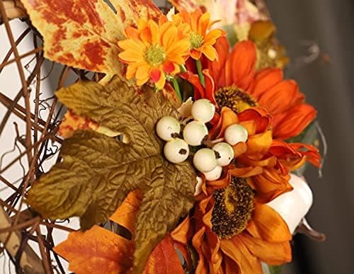 Høstkrans Kunstig Høstkrans 28cm Halloween Thanksgiving Fr
