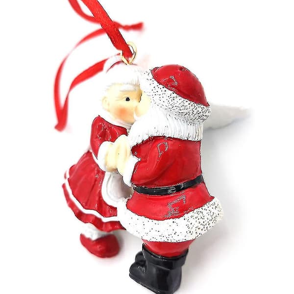 Kyssende Julepynt Santa Par Anheng Julepynt Håndverk