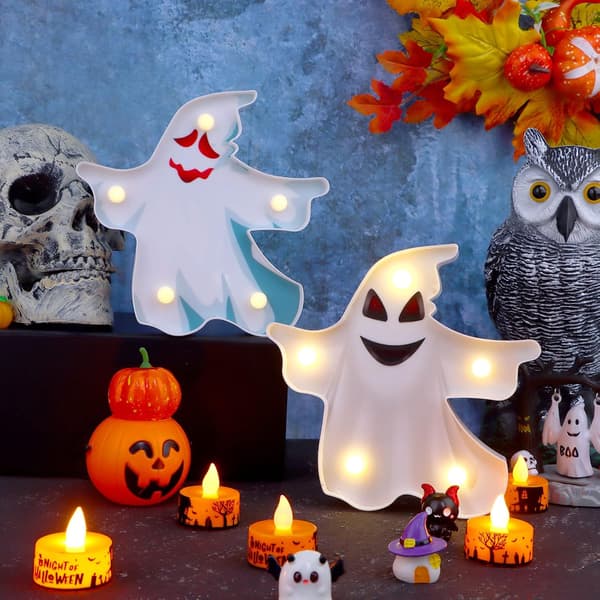 2 kpl Halloween-aavevalaisin Halloween-koristevalaisin Halloween The