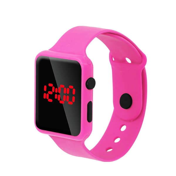 LED Sportklocka, Elektronisk Klocka - Rosa