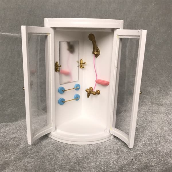 Dukkshus Duschrum, 1:12 Dukkshus Miniatyr Möbel Simulati