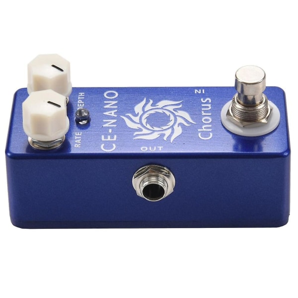 -nano Elektrisk gitarr Chorus-effektpedal Full Metal Shell True Bypass