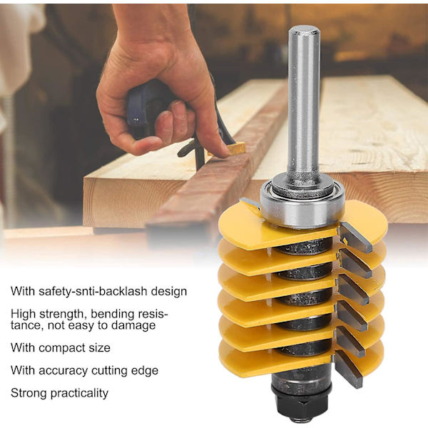 Vändbara Fingerledskärare Cylindriska Fräsar Justerbara 8mm Skaftfräs