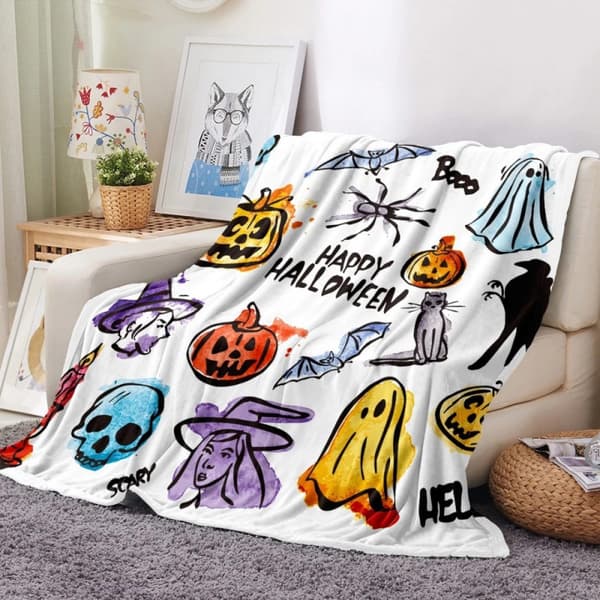 150CM x 200CM Halloween-teppe, perfekt for festsofaer-55