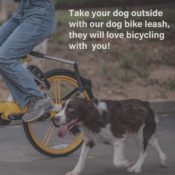 Rullbart hundkoppel för cykel, handsfree cykelkoppel