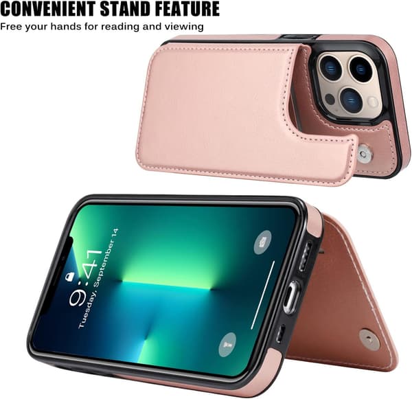 Plånboksfodral Kompatibelt med iPhone 13, Smalt Fodral med Kortfack