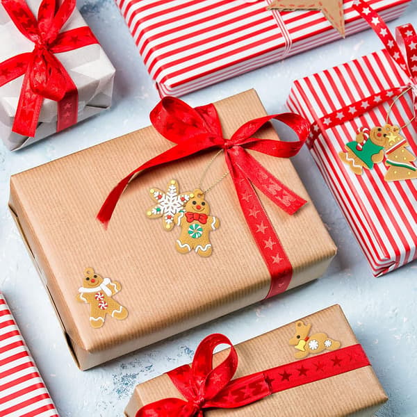22 stycken julpepparkaksmän prydnader, julgran Hängande