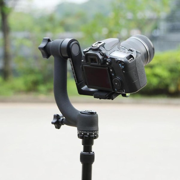 Professionellt panoramisk gimbal stativ Kulhuvud med Arca-typ snabbkopplingsplatta 1/4 skruv för Dslr-kameror upp till 44lbs