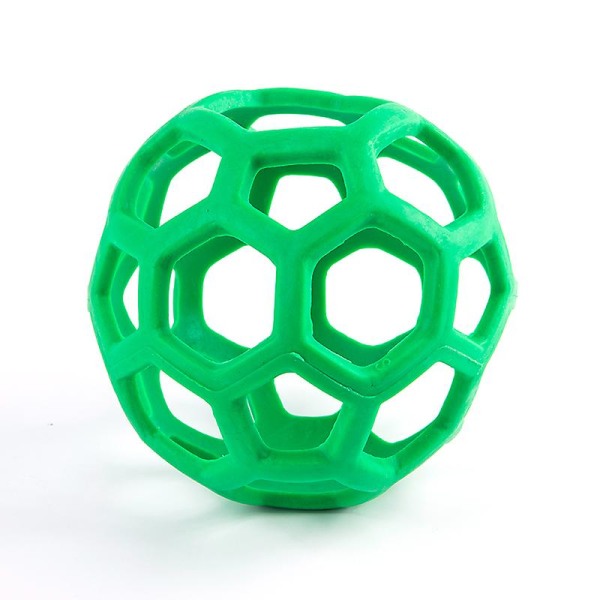 Dog Chew Toy Hund Gummi Ball Chew Toy Hund Geometriska Säkerhetsleksaker Boll grön