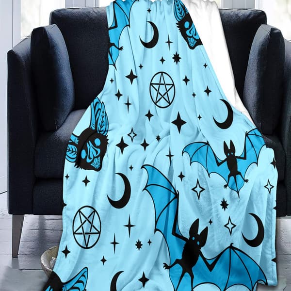 100CM x 150CM Halloween-teppe, perfekt for sofaputer til fester - 41