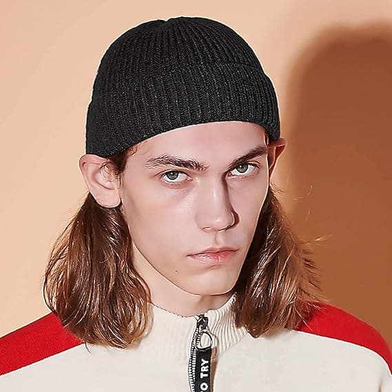 Beige Väri Hat Baseball Cap Trawler Hat Watch Cap Cuffed Skull H