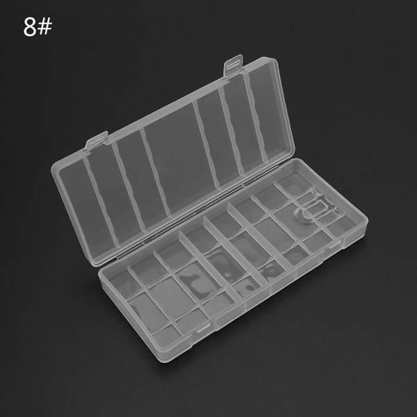 Hårdplast Transparent Förvaringslåda Case Cover För Aa / Aaa batteri