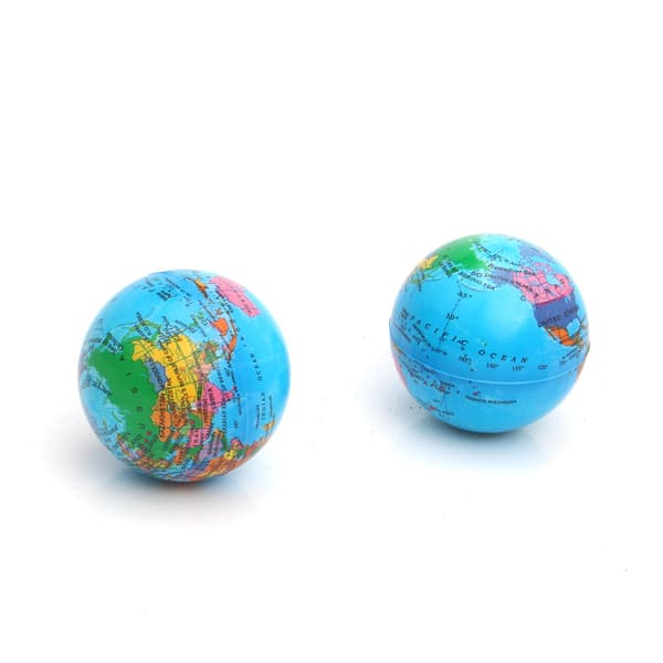 12-pak Tidlig Læring PU Globe Hoppebold Stressreducerende Svamp Bold Legetøj