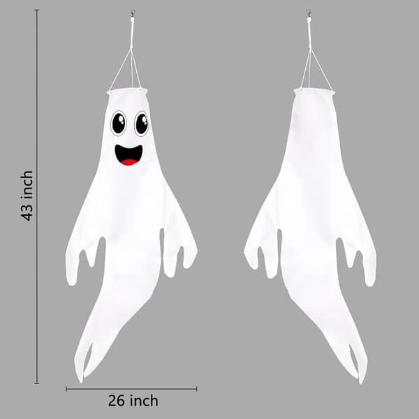 120*60 cm Halloween Spökvimplar Hängande Dekorationer - Flagga Vin