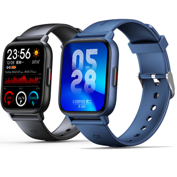 Qs16pro Smart Watch Kroppstemperatur Fitness Armband Herr Dam Vattentät Sport Smartwatches