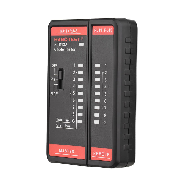 Ht812a Nätverkskabeltestare Wire Tracker Telefonlinjetestmätare Telefon & nätverkslinjesökare Multifunktionell Rj11 Rj45 Tester 2p/4p/6p/8p-kabel