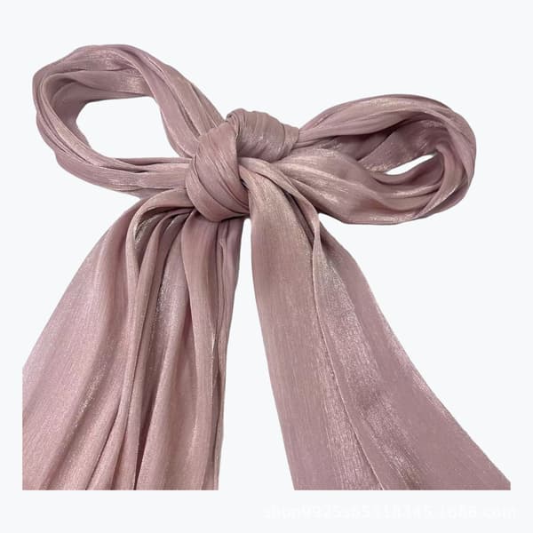 Mångsidig sjal, huvudduk, satinskimrande scarf - Mörkrosa