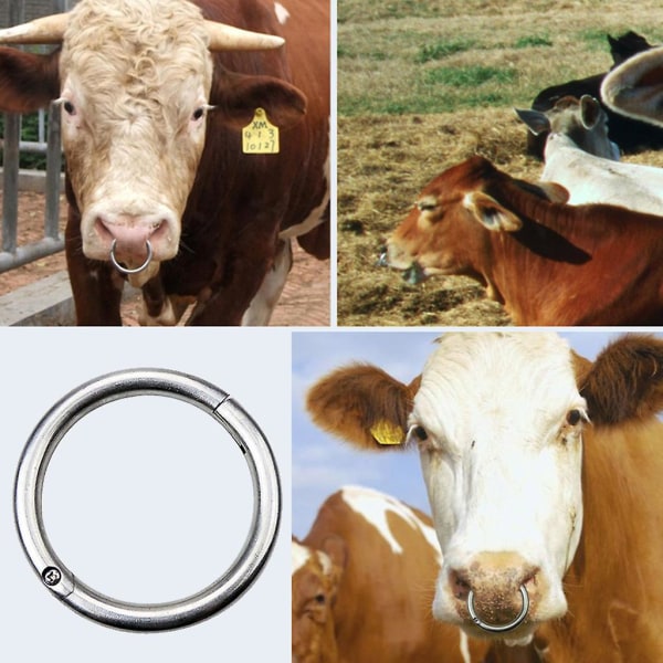 Metall gångjärnsbåge Anti-rost Hållbar nötring för lantbruksdjur utfodring