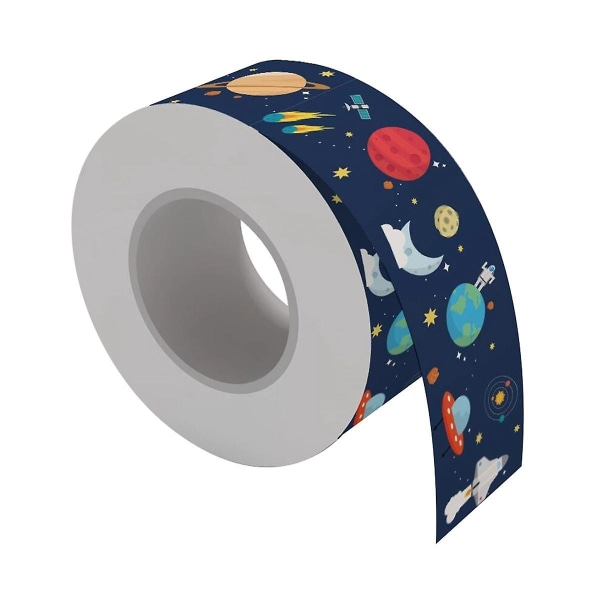 1 rulle Bulletin Borders Stickers Space Planet Border Trim 65,6ft Back-to-school Dekoration Borders